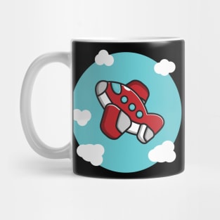 cute red plane Mug